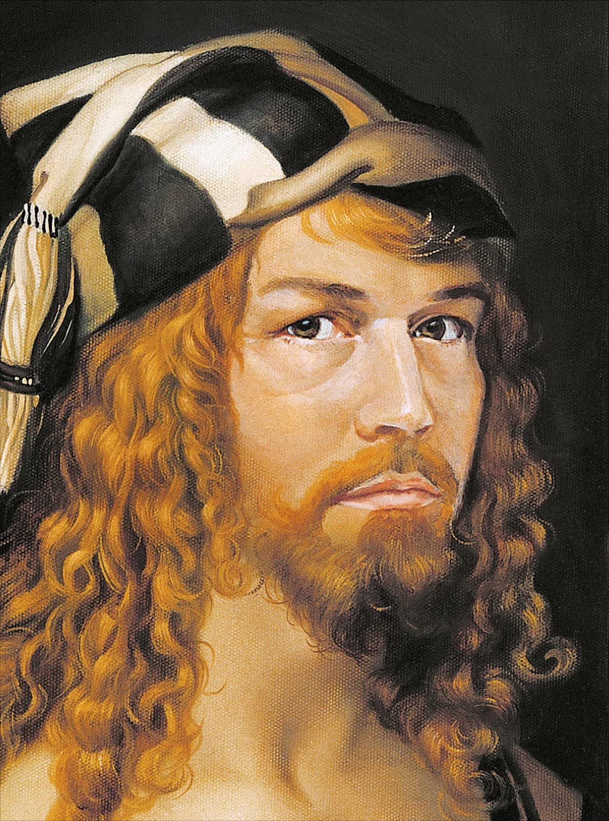 Автопортрет на фоне Дюрера, фрагмент